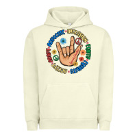 Pigment Pistachio advocate inclusion equity equality accept adapt Urban Hoodie - MaliasSmallBusiness