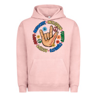 Pigment Salmon advocate inclusion equity equality accept adapt Urban Hoodie - MaliasSmallBusiness