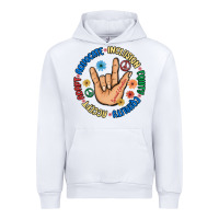 White advocate inclusion equity equality accept adapt Urban Hoodie - MaliasSmallBusiness