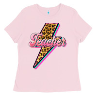 Bubblegum Pink flash teacher Ladies Tee - BarkalooDesign