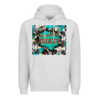 Dove Grey western beautiful crazy Premium Hoodie - BarkalooDesign