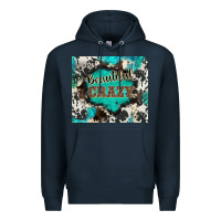 Navy western beautiful crazy Premium Hoodie - BarkalooDesign
