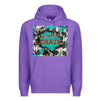 Purple western beautiful crazy Premium Hoodie - BarkalooDesign