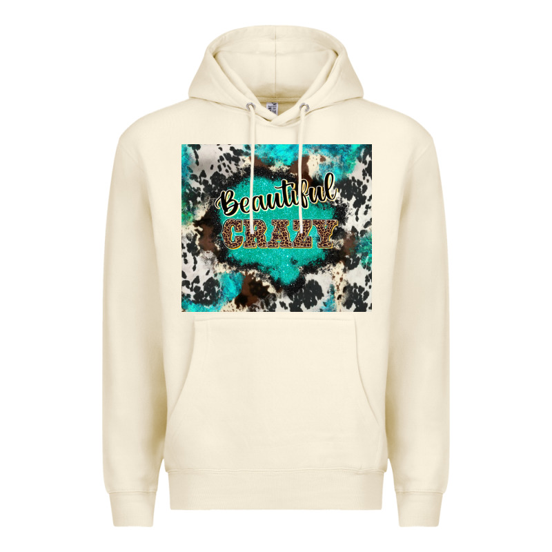 Western Beautiful Crazy Premium Hoodie by BarkalooDesign | Teevron