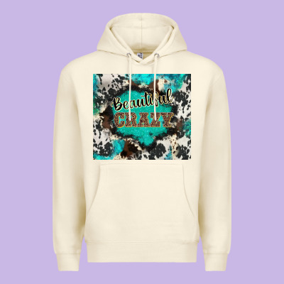 Western Beautiful Crazy Premium Hoodie Designed By Barkaloodesign