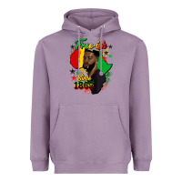 Lavender free ish since 1865 black man Heavyweight Hoodie - HRA Design Shop