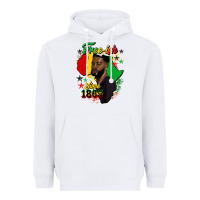 White free ish since 1865 black man Heavyweight Hoodie - HRA Design Shop