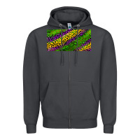 Smoke Mardi Gras Leopard Zipper Hoodie - RanaPortraitStore