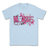 Dusty Blue breast cancer nurse Classic Tee - RanaPortraitStore