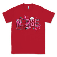 Red breast cancer nurse Classic Tee - RanaPortraitStore
