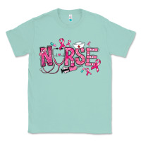 Seafoam breast cancer nurse Classic Tee - RanaPortraitStore