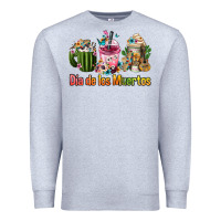 Heather Grey mexican día de los muertos coffee cups Premium Sweatshirt - FaDigitalArtStudio