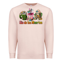 Pale Pink mexican día de los muertos coffee cups Premium Sweatshirt - FaDigitalArtStudio