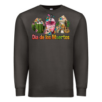 Smoke mexican día de los muertos coffee cups Premium Sweatshirt - FaDigitalArtStudio