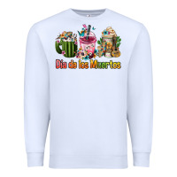 White mexican día de los muertos coffee cups Premium Sweatshirt - FaDigitalArtStudio