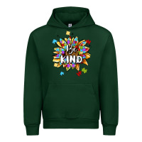 Forest Green be kind Urban Hoodie - MaliasSmallBusiness