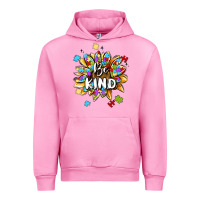 Fuchsia Pink be kind Urban Hoodie - MaliasSmallBusiness