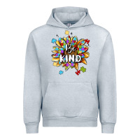 Heather Grey be kind Urban Hoodie - MaliasSmallBusiness