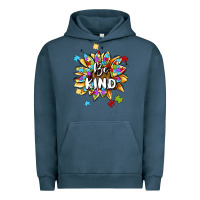 Pigment Midnight Navy be kind Urban Hoodie - MaliasSmallBusiness