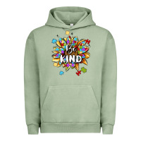 Pigment Oil Green be kind Urban Hoodie - MaliasSmallBusiness