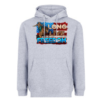 Heather Grey Long live freedom 4th of july Heavyweight Hoodie - Neo Western