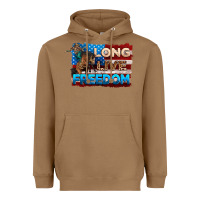 Toasted Coconut Long live freedom 4th of july Heavyweight Hoodie - Neo Western