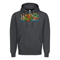 Smoke peace love free bird Zipper Hoodie - Zillion Design Studio