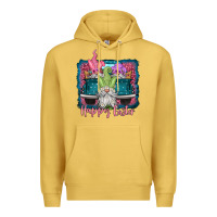 Antique Gold happy easter gnomes farm truck Premium Hoodie - Jasminsmagicworld