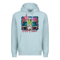 Blue Mist happy easter gnomes farm truck Premium Hoodie - Jasminsmagicworld