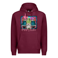 Burgundy happy easter gnomes farm truck Premium Hoodie - Jasminsmagicworld