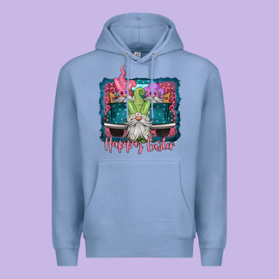 Happy Easter Gnomes Farm Truck Premium Hoodie Designed By Jasminsmagicworld