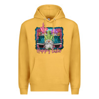 Mustard happy easter gnomes farm truck Premium Hoodie - Jasminsmagicworld