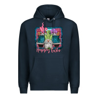 Navy happy easter gnomes farm truck Premium Hoodie - Jasminsmagicworld