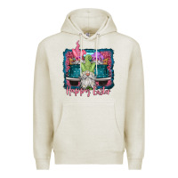 Oatmeal Heather happy easter gnomes farm truck Premium Hoodie - Jasminsmagicworld