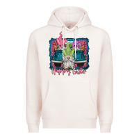 Pale Pink happy easter gnomes farm truck Premium Hoodie - Jasminsmagicworld