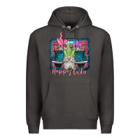Smoke happy easter gnomes farm truck Premium Hoodie - Jasminsmagicworld