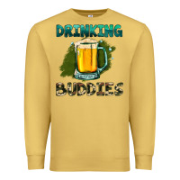 Antique Gold drinking buddies with beer Premium Sweatshirt - HRA Design Shop