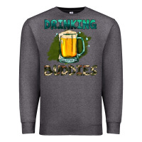 Charcoal Heather drinking buddies with beer Premium Sweatshirt - HRA Design Shop
