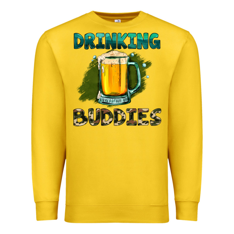 Drinking Buddies With Beer Premium Sweatshirt by HRA Design Shop | Teevron