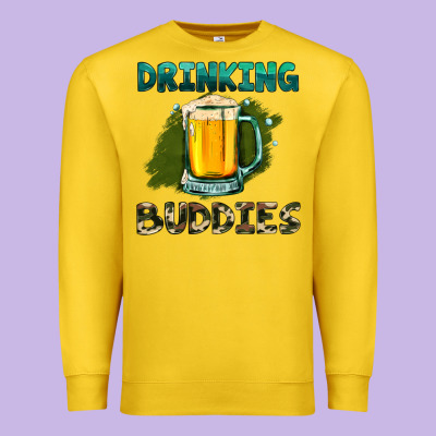 Drinking Buddies With Beer Premium Sweatshirt Designed By Hra Design Shop
