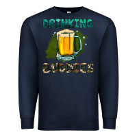 Navy drinking buddies with beer Premium Sweatshirt - HRA Design Shop