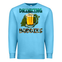 Ocean Blue drinking buddies with beer Premium Sweatshirt - HRA Design Shop