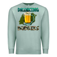 Seafoam drinking buddies with beer Premium Sweatshirt - HRA Design Shop