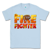 Dusty Blue firefighter Classic Tee - texasbilliewilder