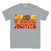 Heather Grey firefighter Classic Tee - texasbilliewilder