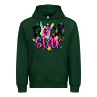Forest Green rock star Urban Hoodie - MaliasSmallBusiness