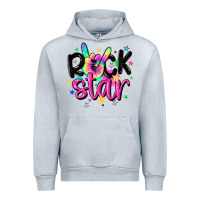 Heather Grey rock star Urban Hoodie - MaliasSmallBusiness