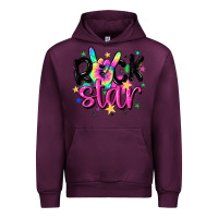 Mauve Wine rock star Urban Hoodie - MaliasSmallBusiness