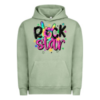 Pigment Oil Green rock star Urban Hoodie - MaliasSmallBusiness