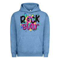 Pigment Pebble Blue rock star Urban Hoodie - MaliasSmallBusiness